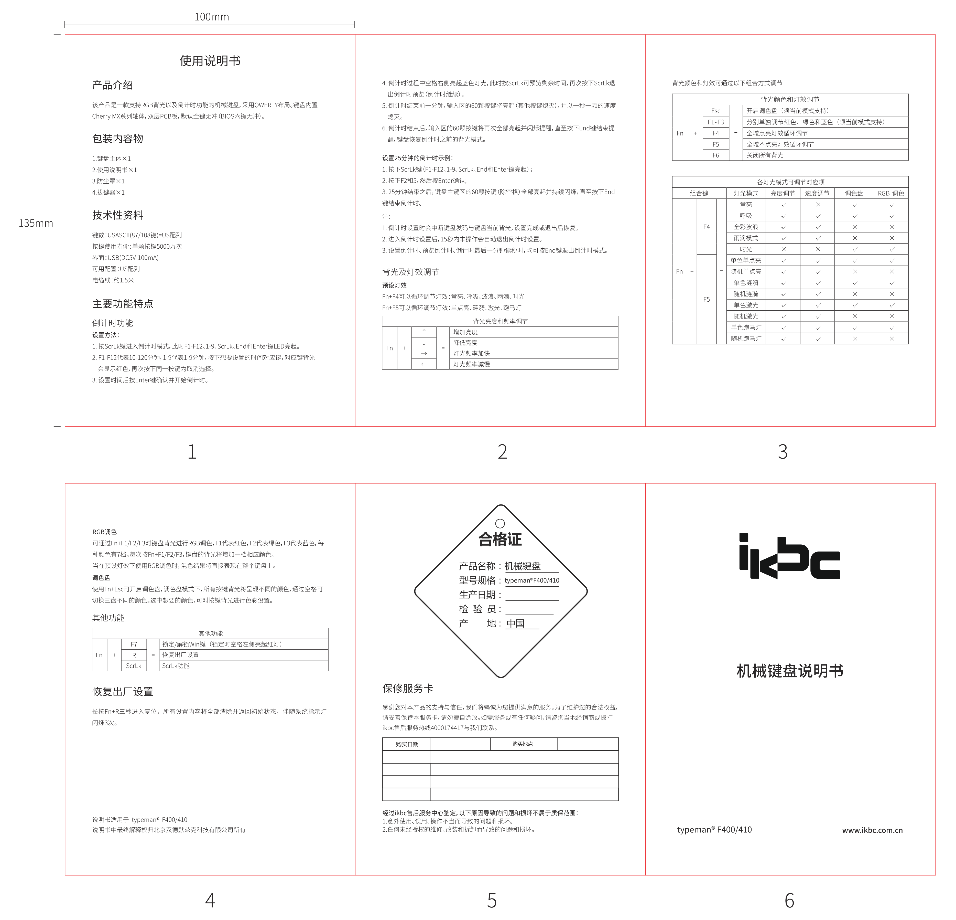 F400-410 说明书，原始 PDF 第 1 页